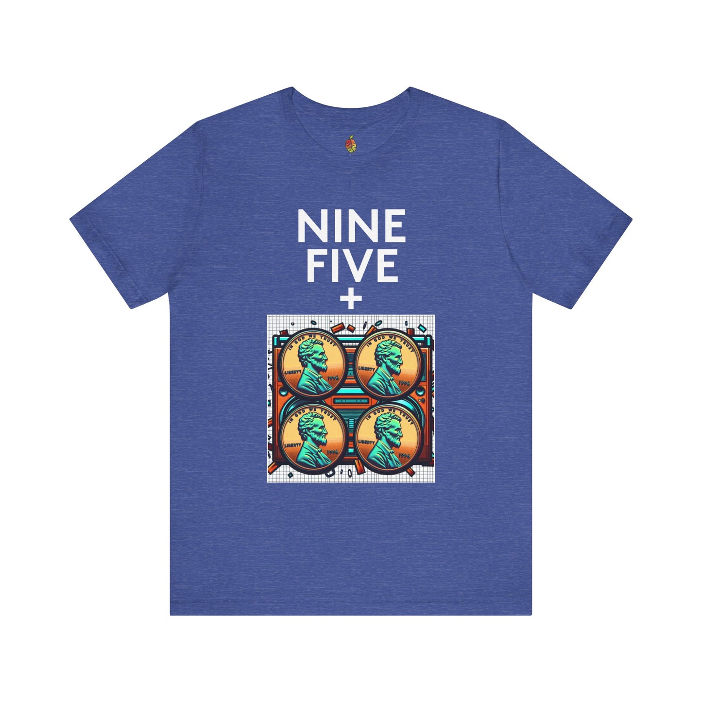 Nine Five Plus Four Pennies | Genius Mangoes Tee | White Font