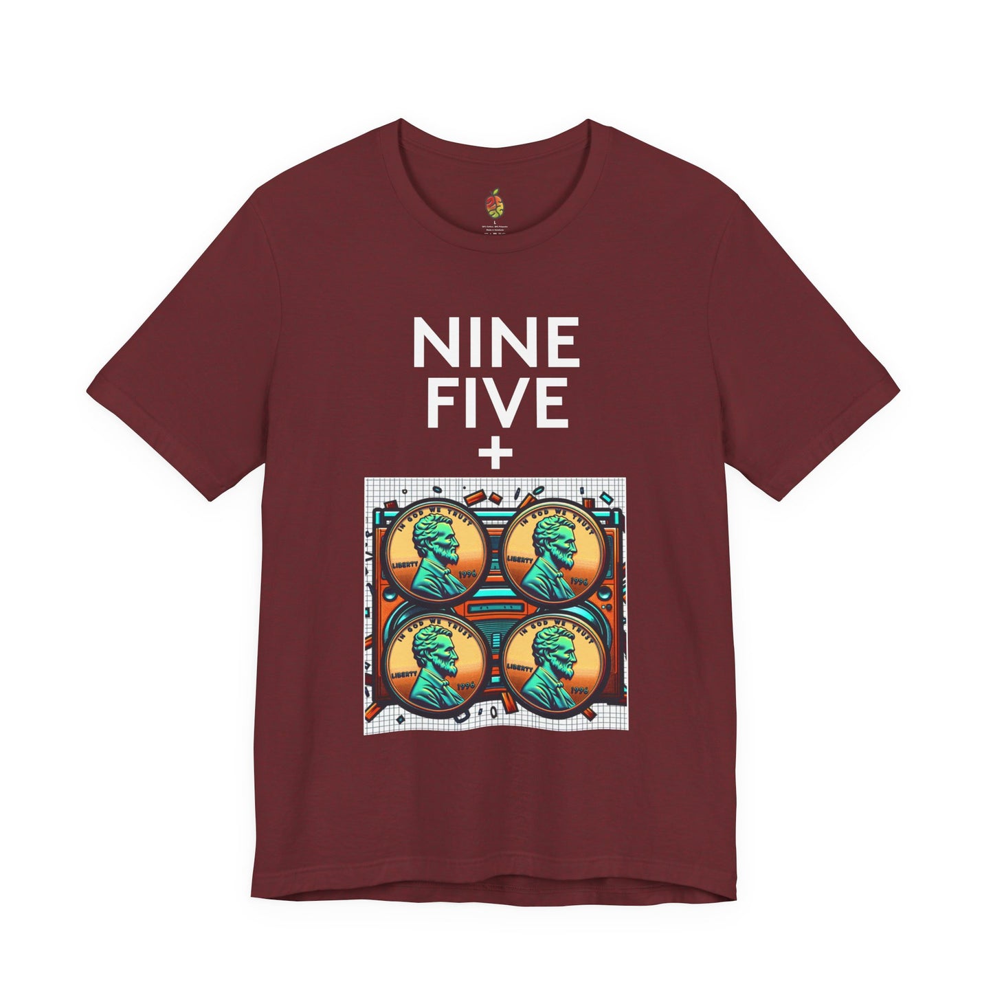 Nine Five Plus Four Pennies | Genius Mangoes Tee | White Font