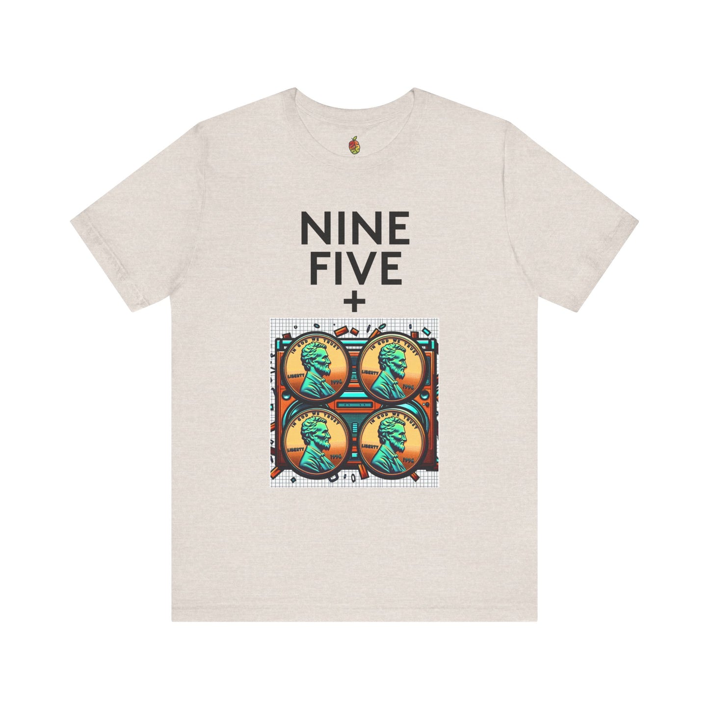 Nine Five Plus Four Pennies | Genius Mangoes Tee | Black Font