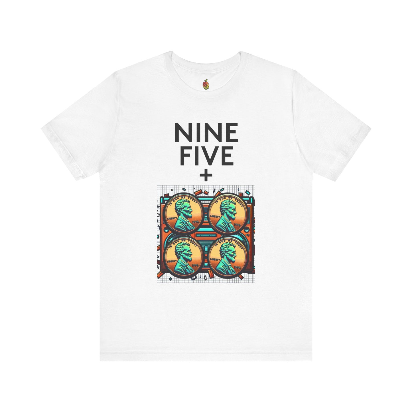 Nine Five Plus Four Pennies | Genius Mangoes Tee | Black Font
