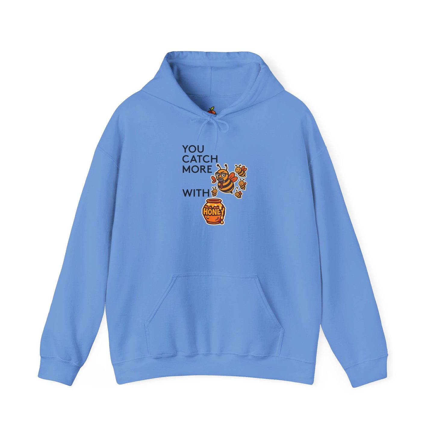 You Catch More Bees with Honey | Genius Mangoes Hoodie | Black Font