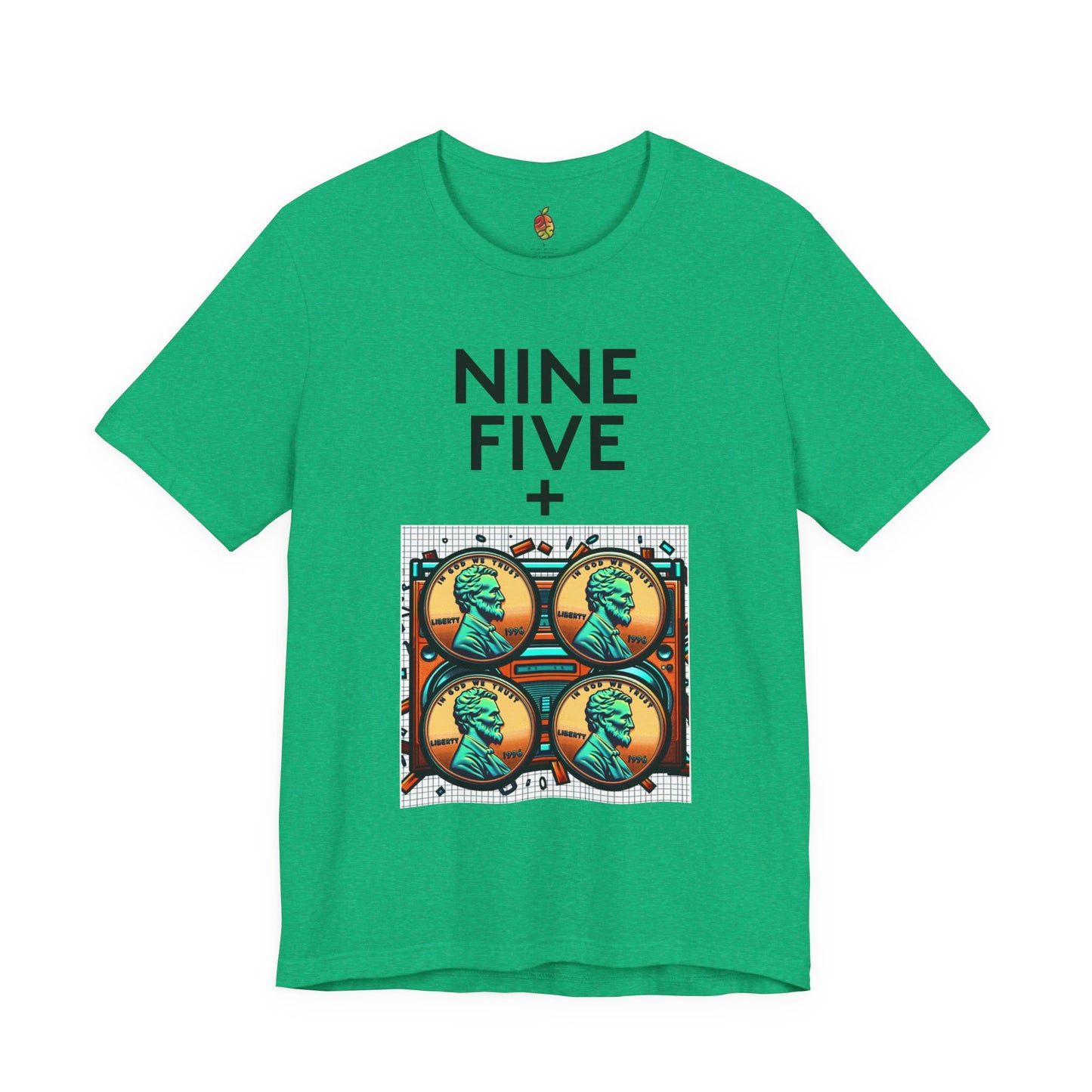 Nine Five Plus Four Pennies | Genius Mangoes Tee | Black Font