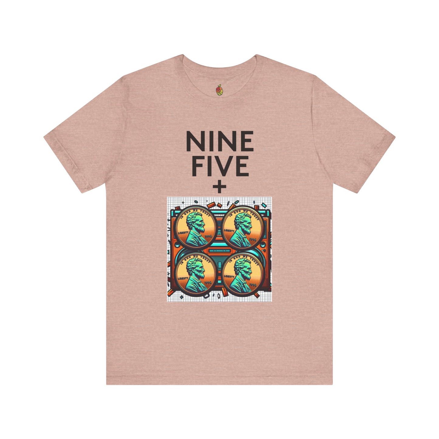 Nine Five Plus Four Pennies | Genius Mangoes Tee | Black Font